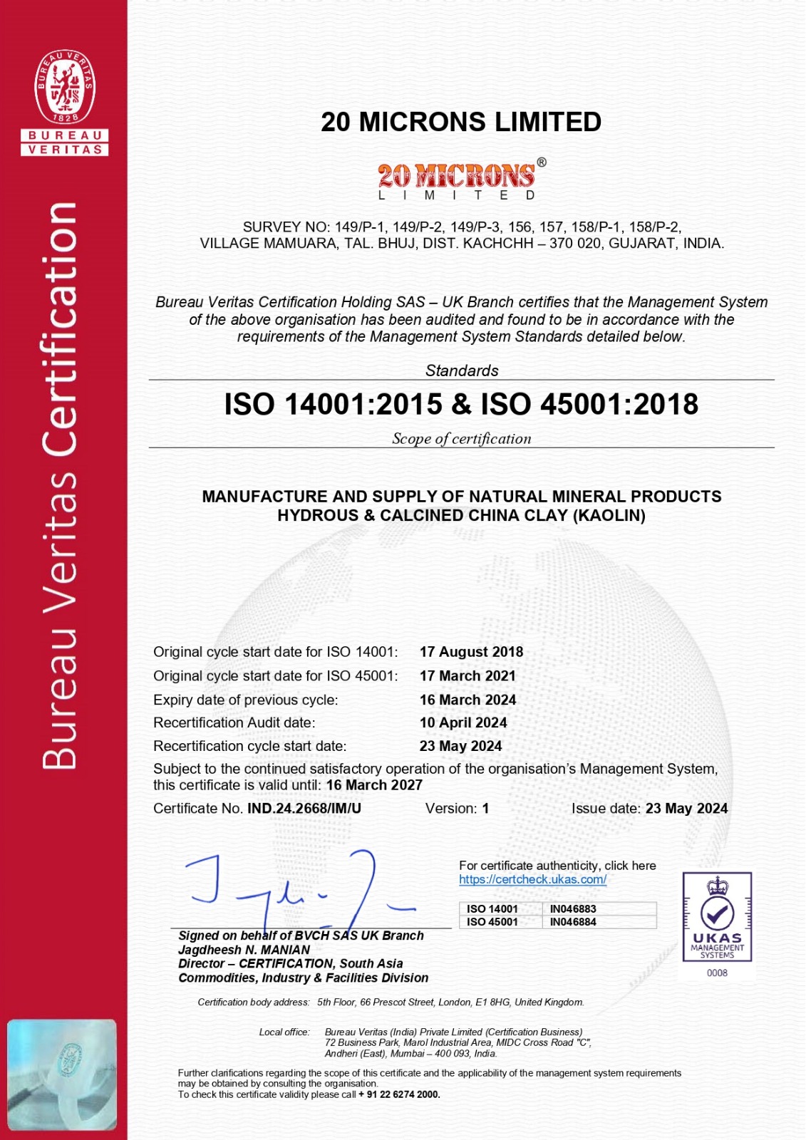 ISO 45001 Certification